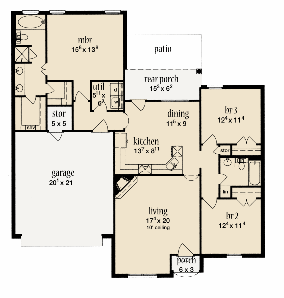 main floor house blueprint