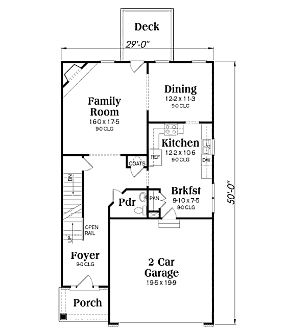main floor house blueprint