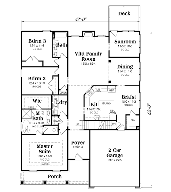 main floor house blueprint
