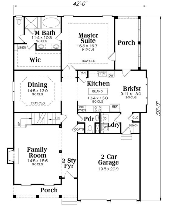 main floor house blueprint