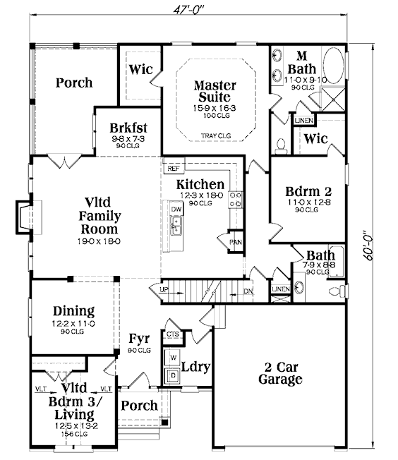 main floor house blueprint