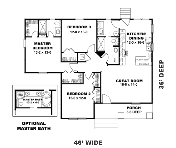 main floor house blueprint