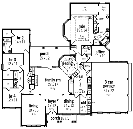 main floor house blueprint