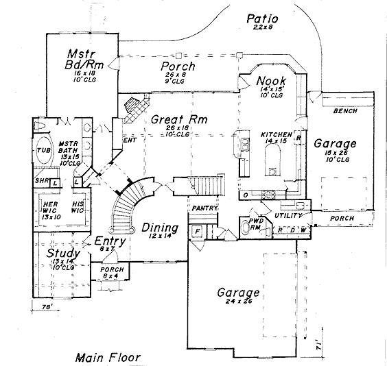 main floor house blueprint