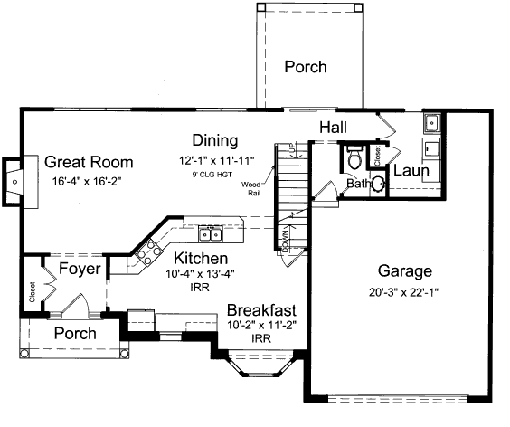 main floor house blueprint