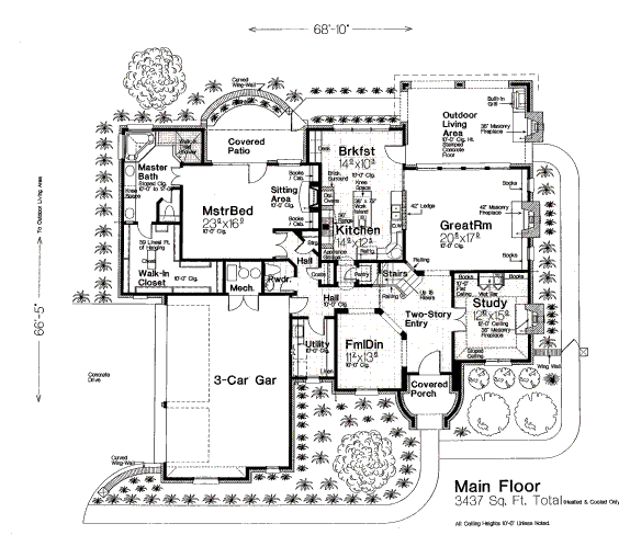 main floor house blueprint
