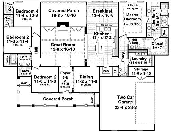 main floor house blueprint