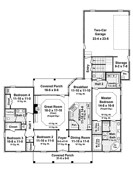 main floor house blueprint