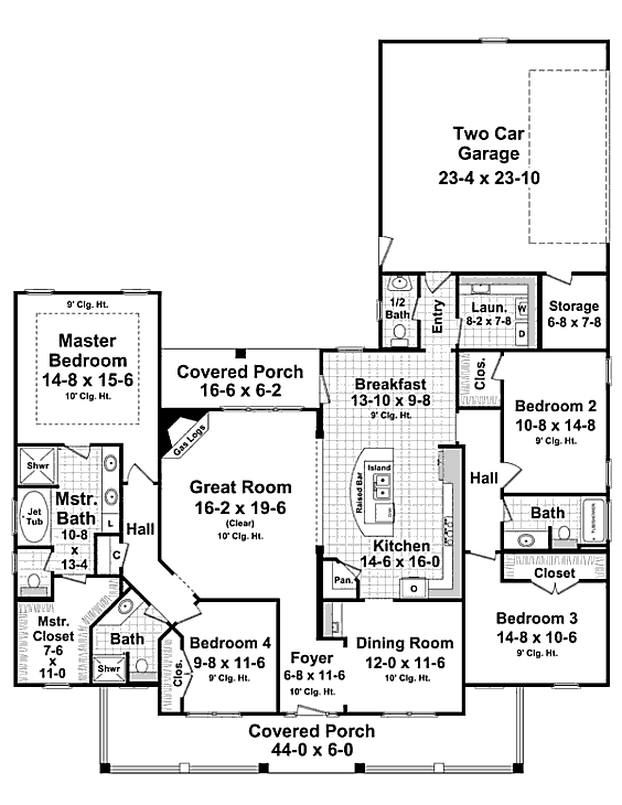 main floor house blueprint