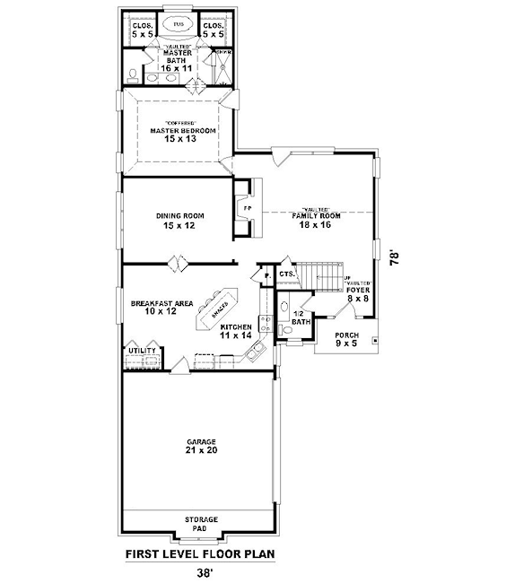 main floor house blueprint