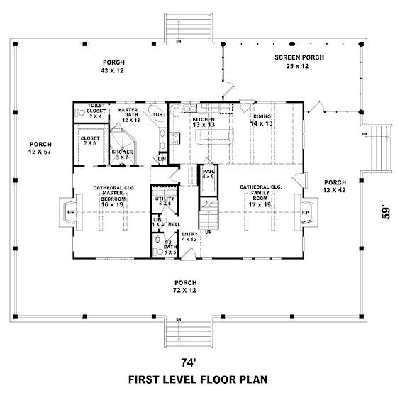 main floor house blueprint