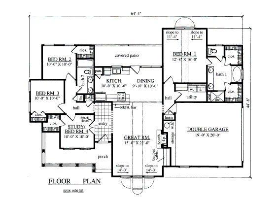 main floor house blueprint