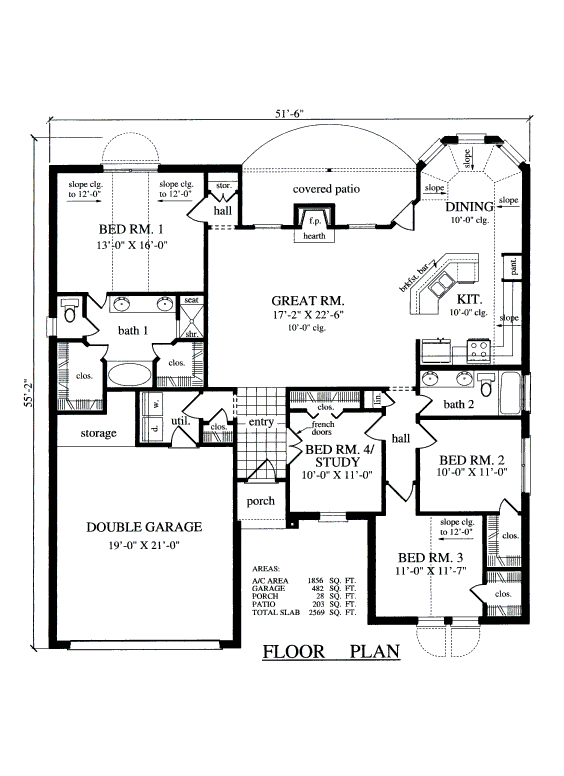 main floor house blueprint