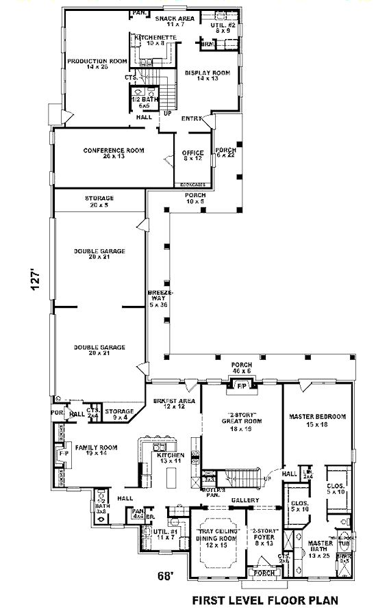 main floor house blueprint