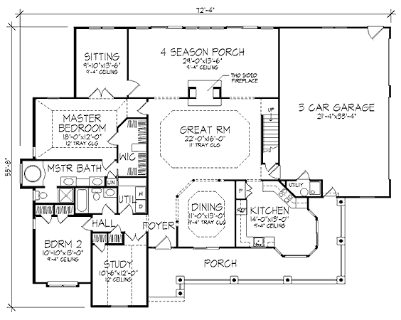 House 31591 Blueprint details, floor plans