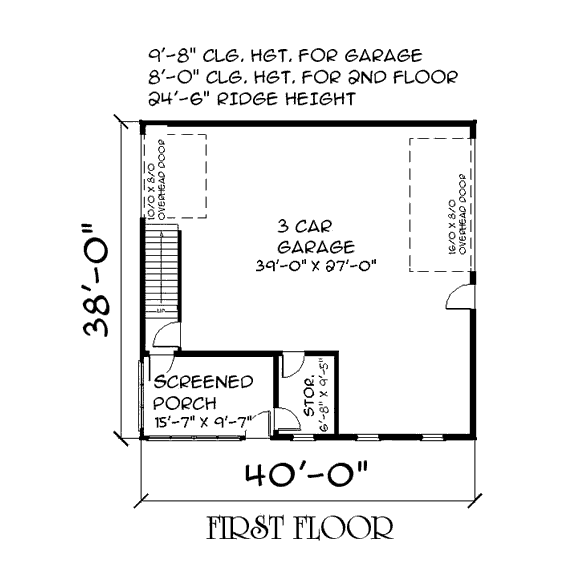 main floor house blueprint