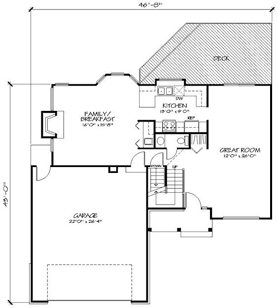 main floor house blueprint