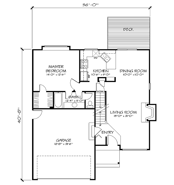 main floor house blueprint