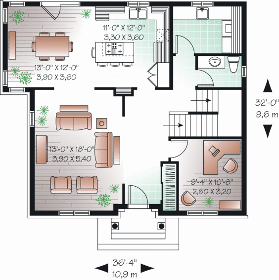 main floor house blueprint