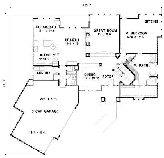 main floor house blueprint