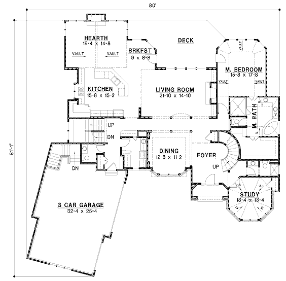 main floor house blueprint