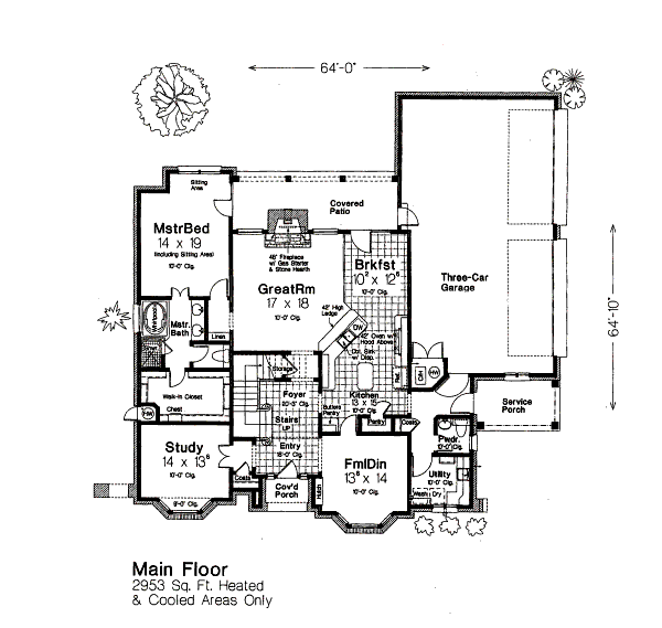 main floor house blueprint