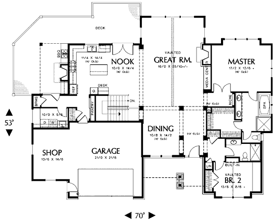 main floor house blueprint