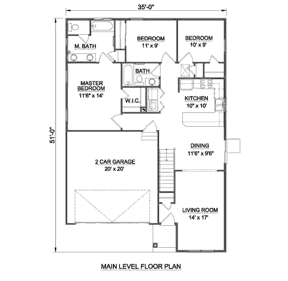 main floor house blueprint