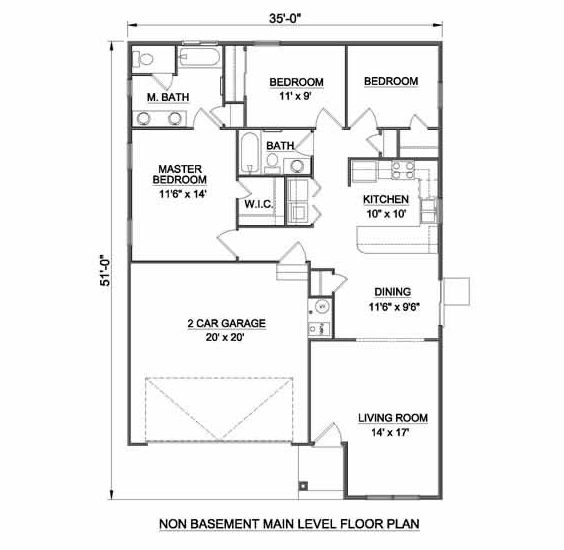 main floor house blueprint