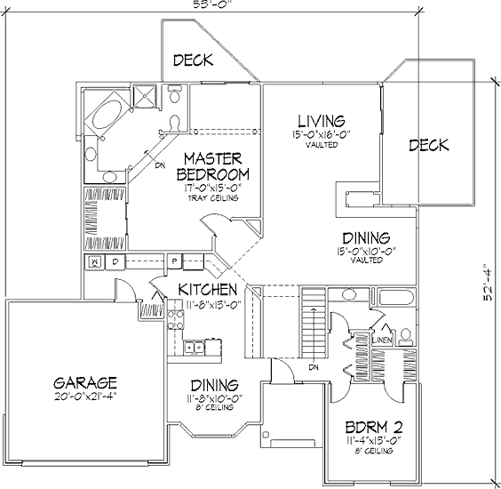 main floor house blueprint