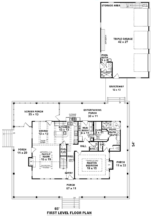 main floor house blueprint