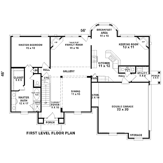 main floor house blueprint