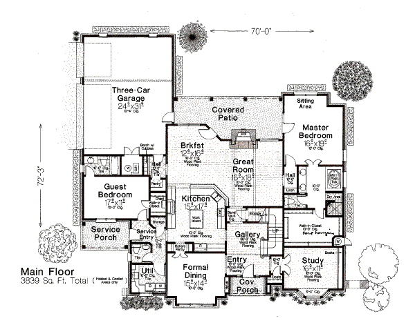 main floor house blueprint