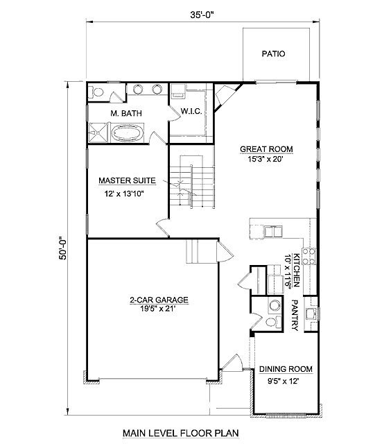 main floor house blueprint