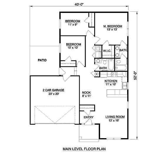 main floor house blueprint