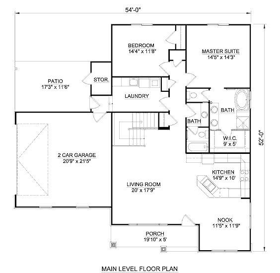 main floor house blueprint