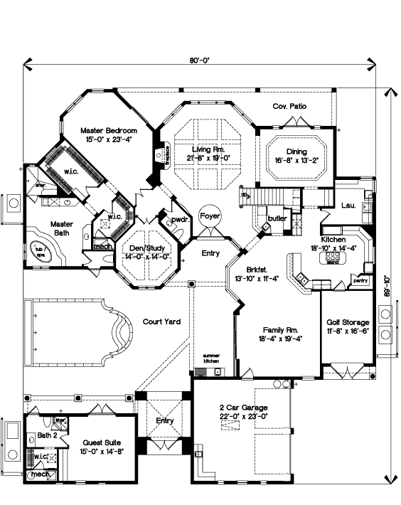 main floor house blueprint