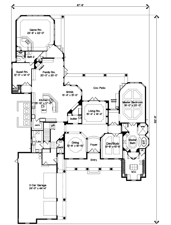 main floor house blueprint