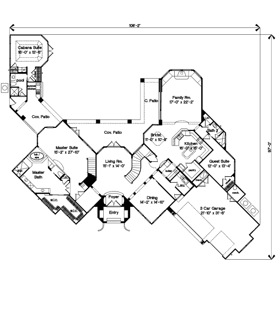 main floor house blueprint