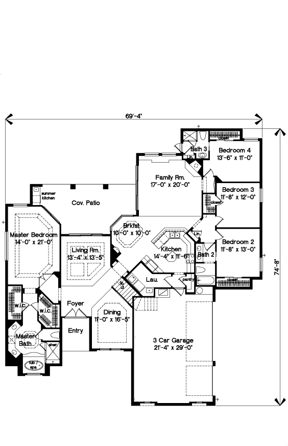 main floor house blueprint