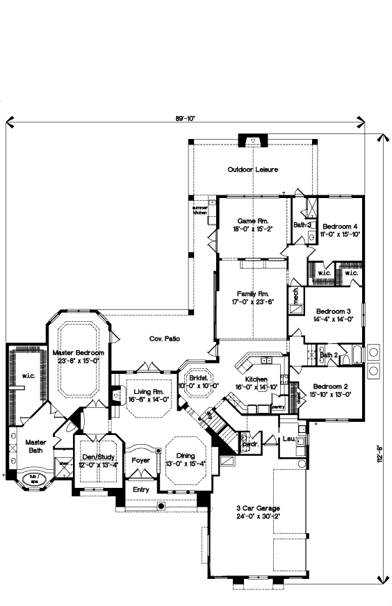 main floor house blueprint