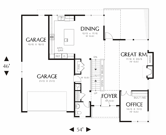 main floor house blueprint