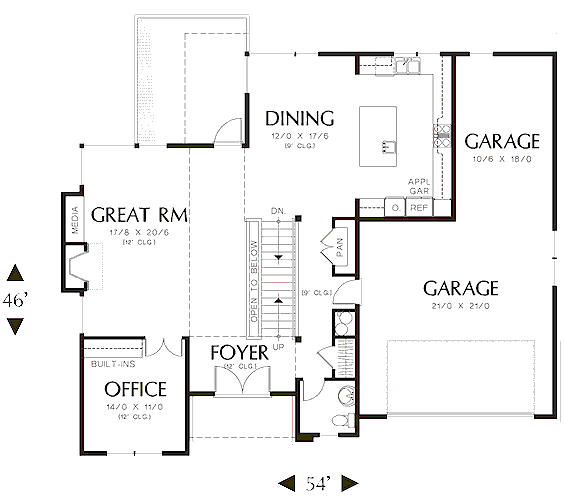 main floor house blueprint