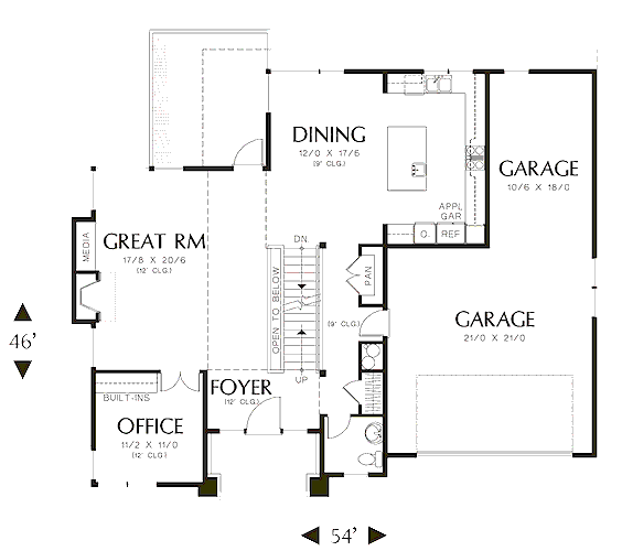 main floor house blueprint