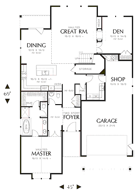 main floor house blueprint