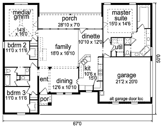 main floor house blueprint