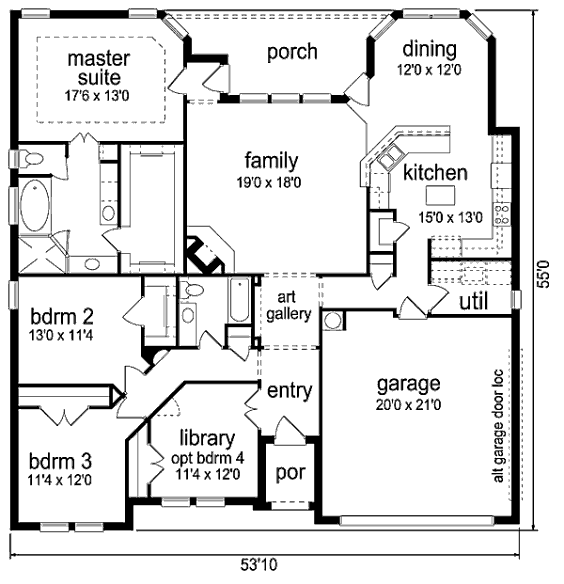 main floor house blueprint