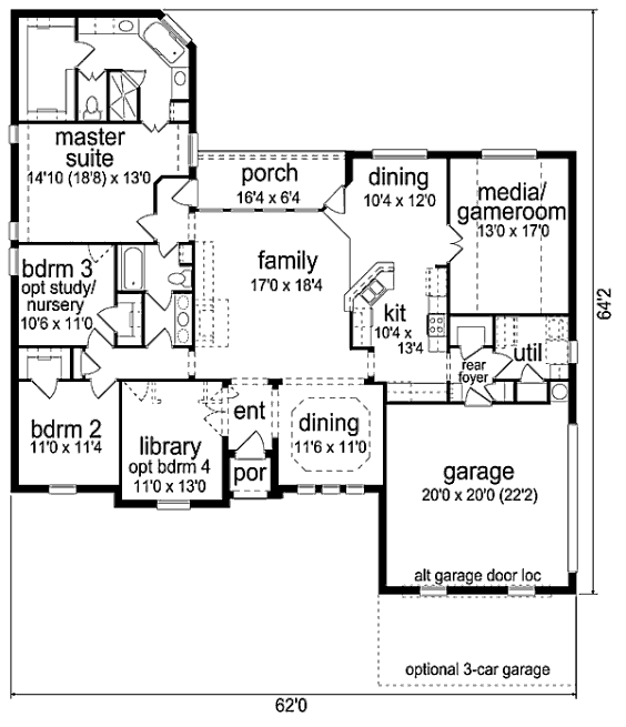 main floor house blueprint