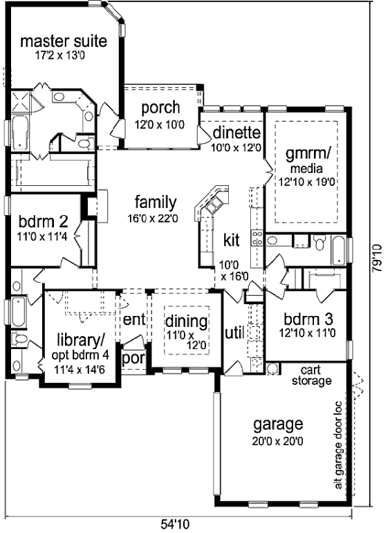 main floor house blueprint