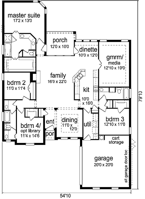 main floor house blueprint